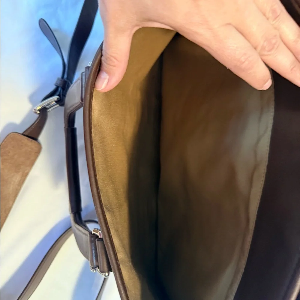 Coach Dark Brown Leather Men's Briefcase
